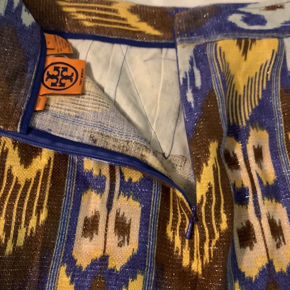 Tory Burch Jemima Ikat Print Skiry  Size 4 - Picture 6 of 14